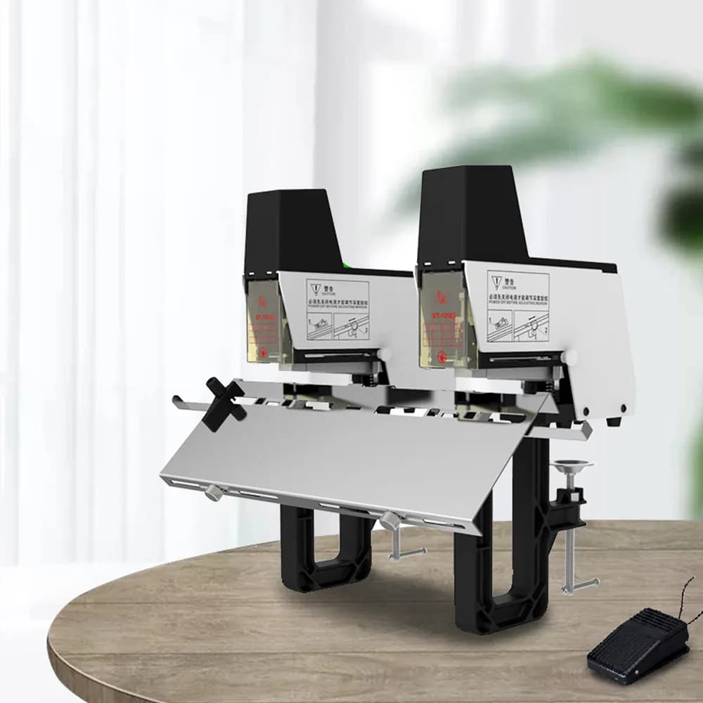 ST100G Movable double staple stapler A3 center seam automatic stapler double-linked flat-rider stapler 2025 new