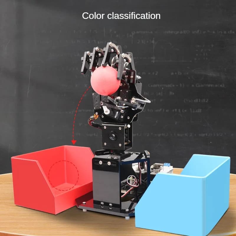 5 Dof Mechanical Palm Finger AI Vision Hand UHandPi Recognition Robot Tracing Programmable for Raspberry Pi 4B/5 Robot Kit FAI FROM TE