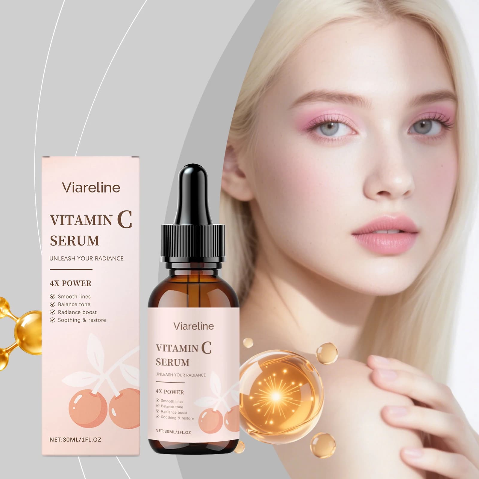 Slighting serum to vitamin C Whitening Dark Macchie Dissolvence Removing wrinkles Moisturizing Levigante Rassodante Face Rejuvenation Essence