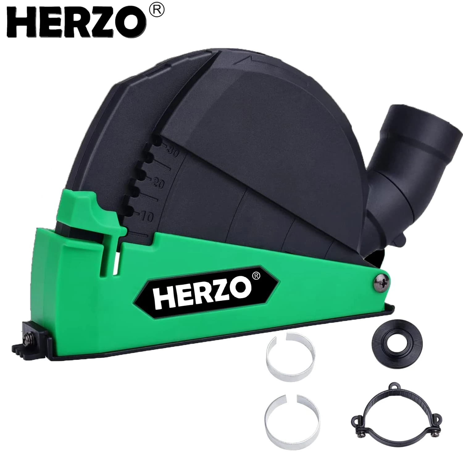 HERZO Universal Surface Cutting parapolvere per strumento di copertura del collettore di polveri per smerigliatrice angolare da 115mm /125mm