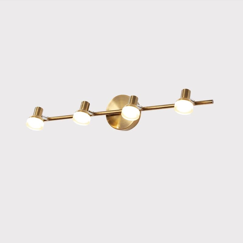 Lampada da specchio per bagno, luci anteriori a specchio a LED, lampade da parete, lampada da bagno per WC, in alluminio nordico, bronzo e nero