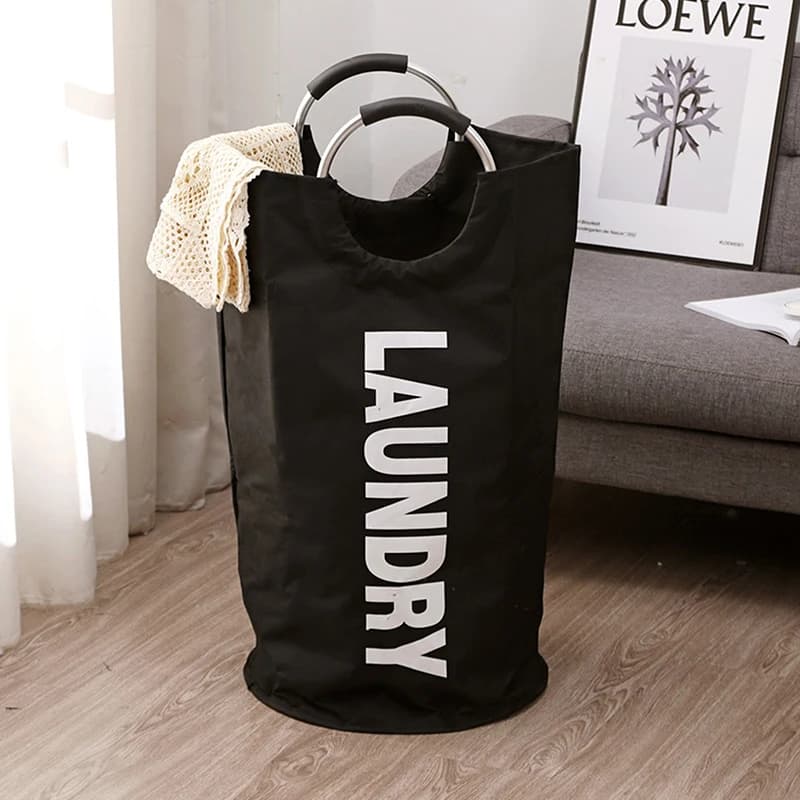 Oxford Fabric Waterproof Laundry Bag With Handle Dirty Clothes Basket 90L Super Large Laundry Basket