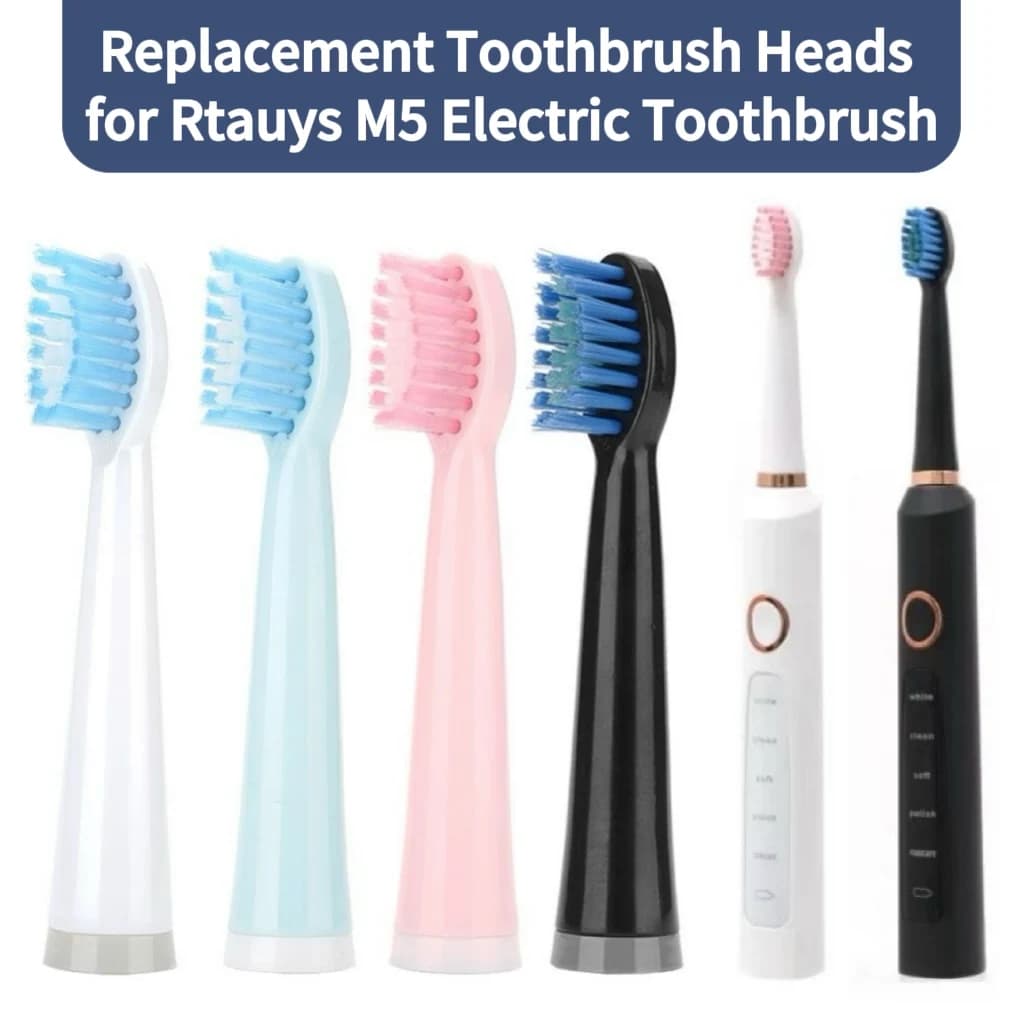 Replacement heads for electric toothbrush Rtauys M5 Soft brush heads Setole Ugello for toothbrush Raggi M5, 4-16 pieces