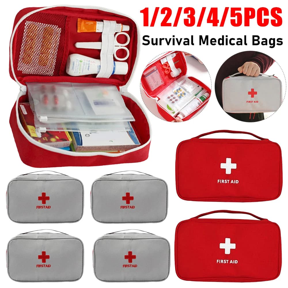 Borse mediche 900D Oxford Organizzatore di pillole per uso domestico Kit di emergenza medica impermeabili con manico per la casa all'aperto