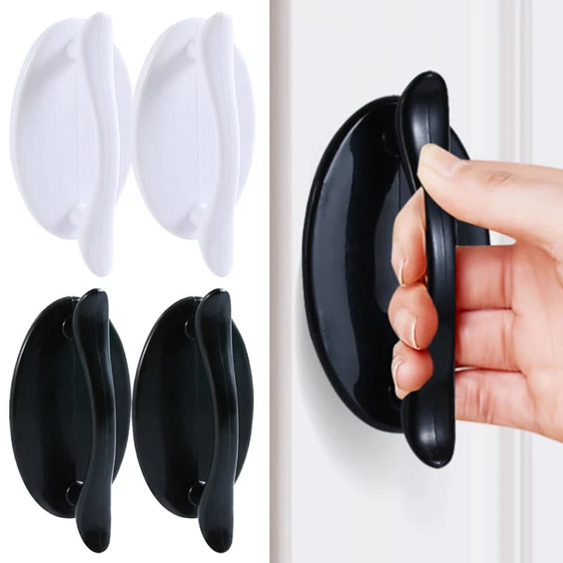 2/1pcs Maniglie per porte autoadesive Senza punzonatura Armadio da cucina Camera da letto Guardaroba Tira Ferramenta per mobili Manopole per porte Maniglia del cassetto