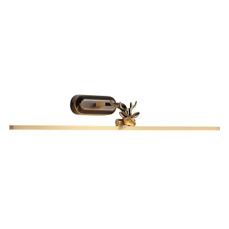 Nuovi fari a specchio interamente in rame in stile cinese, applique da parete per toeletta da bagno lunghe semplici e suggestive, nuove luci a LED