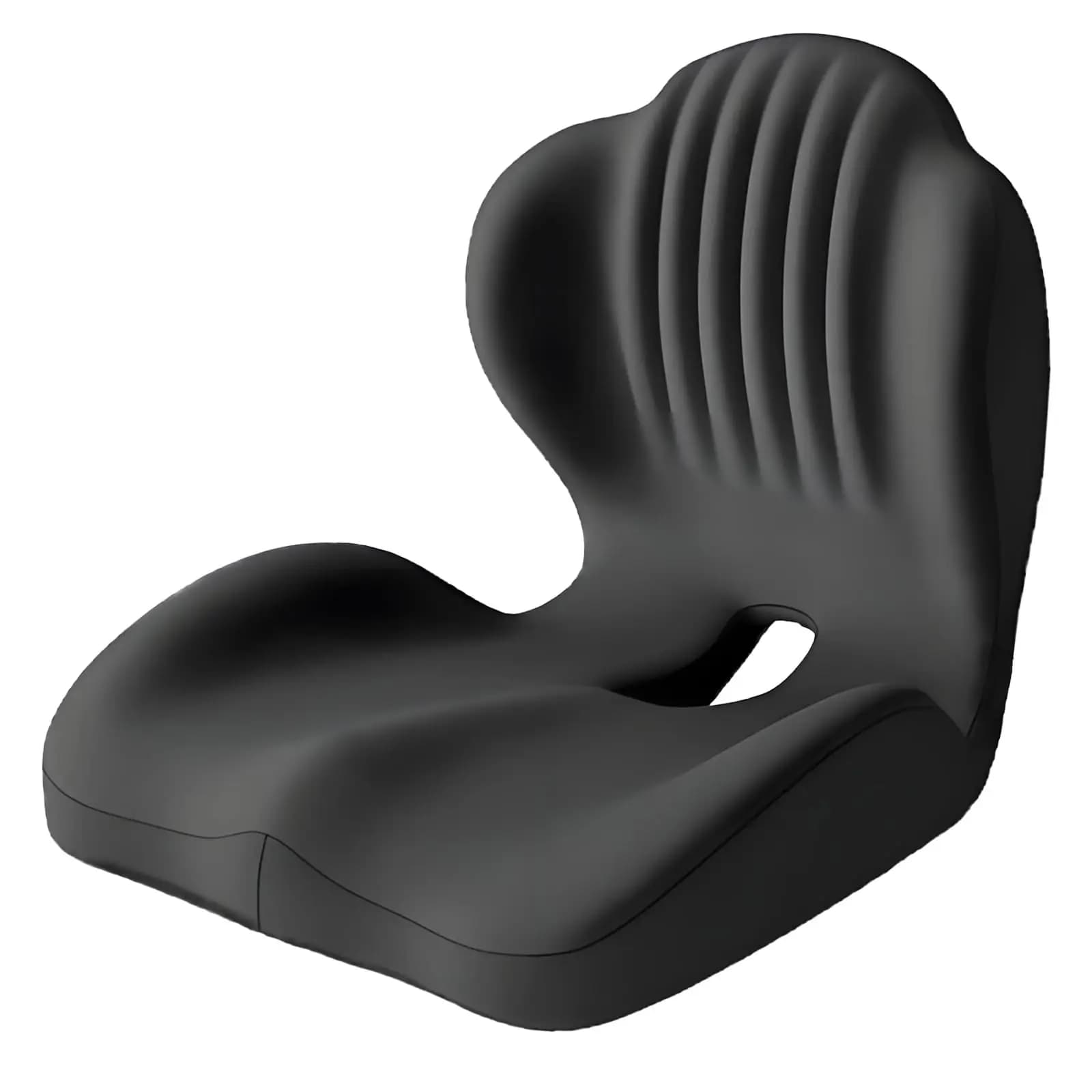 Cuscino per sedile in memory foam Seashell per ufficio, auto, camion, sedia, sollievo dal dolore al coccige, supporto ergonomico per la schiena
