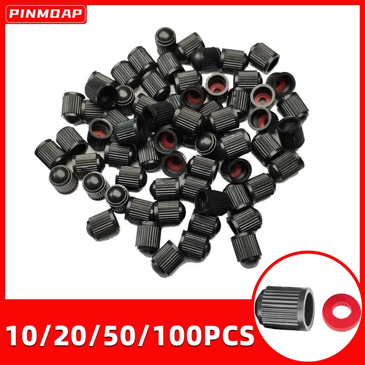 Cappucci antipolvere per valvole per pneumatici Coperture per steli Ruota per auto in plastica Valvola per pneumatici Stelo per pneumatici Tappi per valvole per pneumatici Tappi per valvole per pneumatici Bike Autos Accessori Amagi