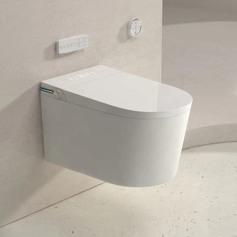 New Design Electronic Wall Hang Mounting Advance Bowl Household One Piece 220v Smart Toilet With Built in Water Tank