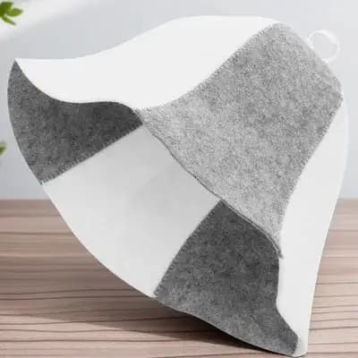 3 pezzi di cappelli da sauna in feltro spesso, comodi cuffie da bagno per la protezione dei capelli lunghi nella doccia termale, cappello da sauna, cappello in feltro per il bagno