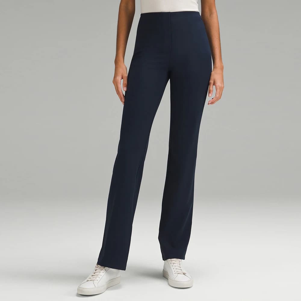 Pantaloni slim fit LULU FLORA, casual e da lavoro, modellanti, antipiega, raffinati, con tasche per sollevare i glutei, elasticizzati