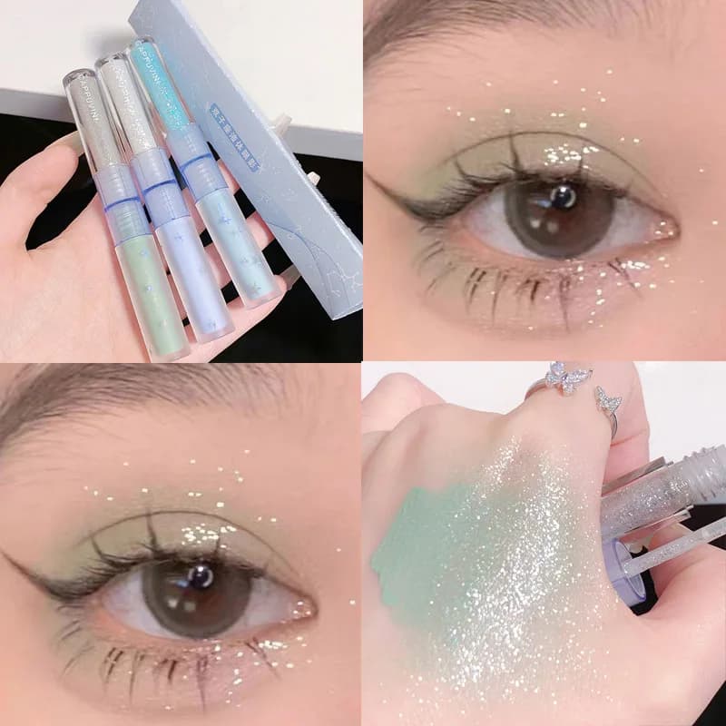 Ombretto Liquido Doppia Punta Perla Opaca 2 in 1 per Illuminare gli Occhi Aegyo Sal One Drop Tear Essential Makeup
