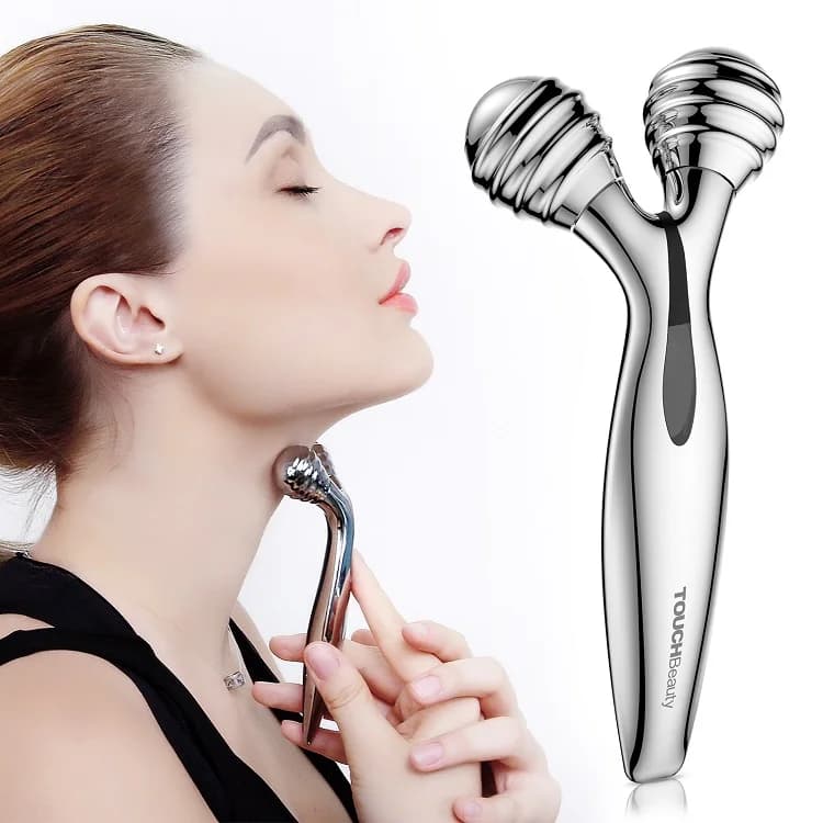 Smart Library TOUCHBeauty Facial Roller Microcurrent Massage Collagen Lift Boost Portable Device to Relieve T Pain