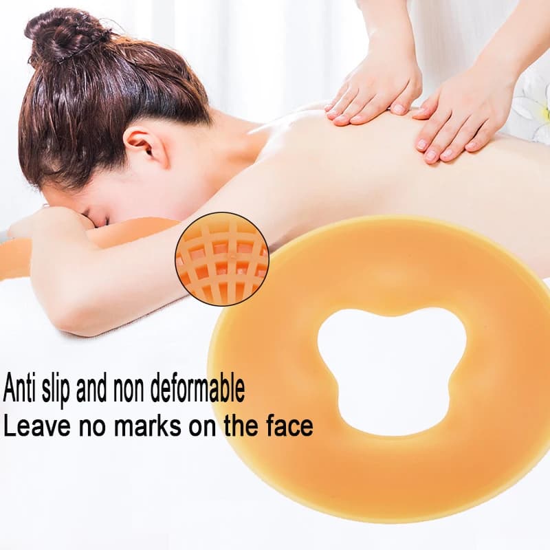Morbido cuscino da massaggio in silicone viso giù SPA Pad Resuable antiscivolo Massaggio ergonomico Rilassamento Cuscino di bellezza Cuscino per la cura della bellezza AMZ002