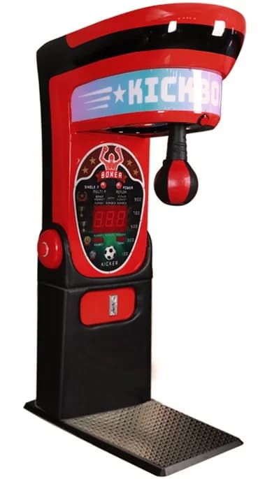 2026 New New Kickboxer Coin Operated Electronic Training Vending Arcade Game Bag Punching Metal Boxing Machine Customized
