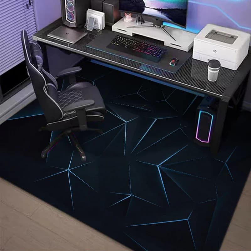 VIKAMA Creative 3D Geometric Chair Cushion Anti Slip Comfortable Pad Decorative Carpet For Gaming Room Living Room Home Decor