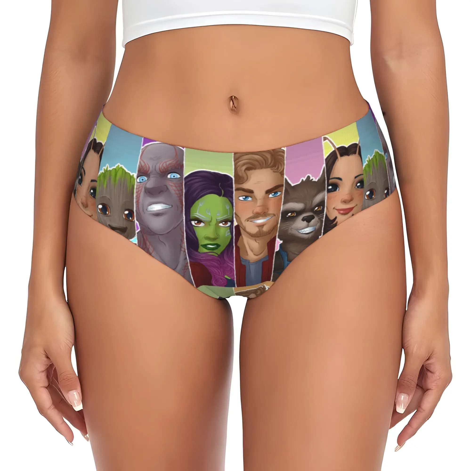 Slip da donna personalizzati The Guardians Of Anime The Galaxy, slip elasticizzati