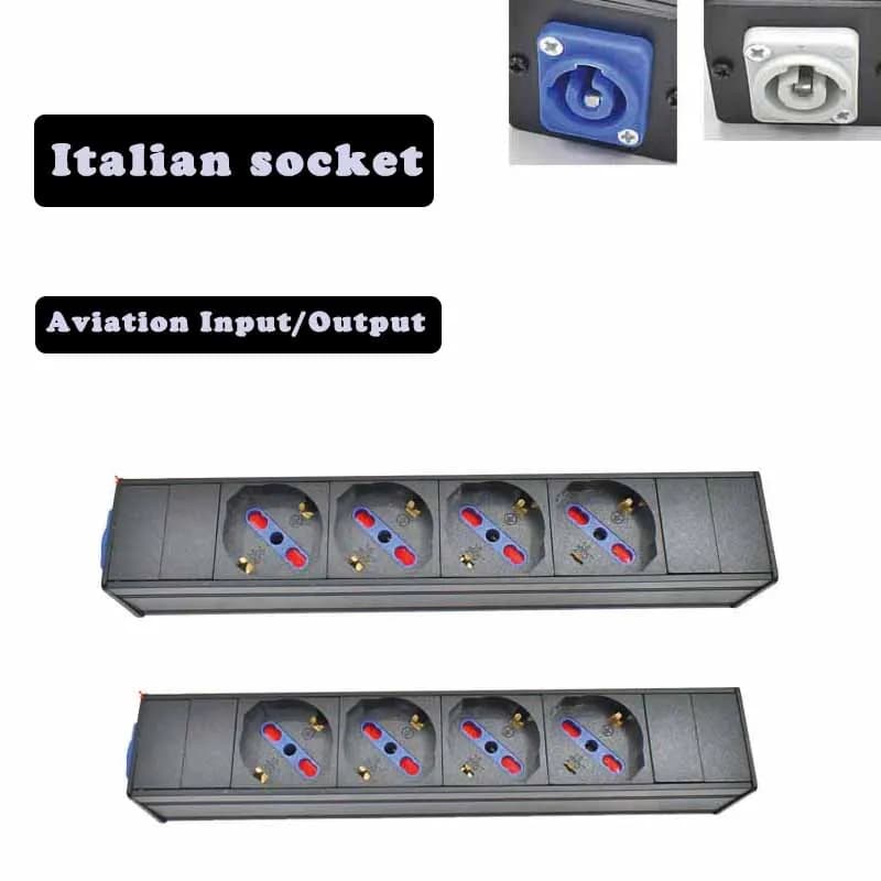 PDU Power Strip Network cabinet rack Aviation connector Italian socket 1/2/3/4/5/6/7/8/9/10/11/12AC no switch No extension line