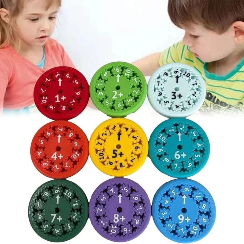 Giocattolo Rotante Matematico, Gioco di Addizione Sottrazione Moltiplicazione Divisione, Spinner Educativo per l'Apprendimento della Matematica per Bambini