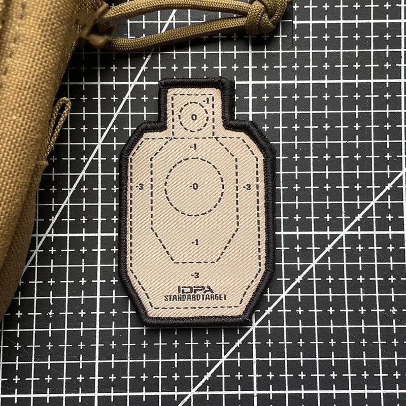 Patch Ricamate IDPA Stand Ardtarget, Etichette Tessute per Casco Tattico, 10 Anelli, per Decorazione di Abbigliamento e Borse