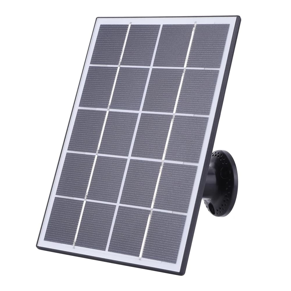 Caricatore Solare 20W IP65 Impermeabile con Pannello Solare e Cavo di Ricarica da 3 Metri 360 ° Supporto da parete regolabile per Ring Video Doorbell 4