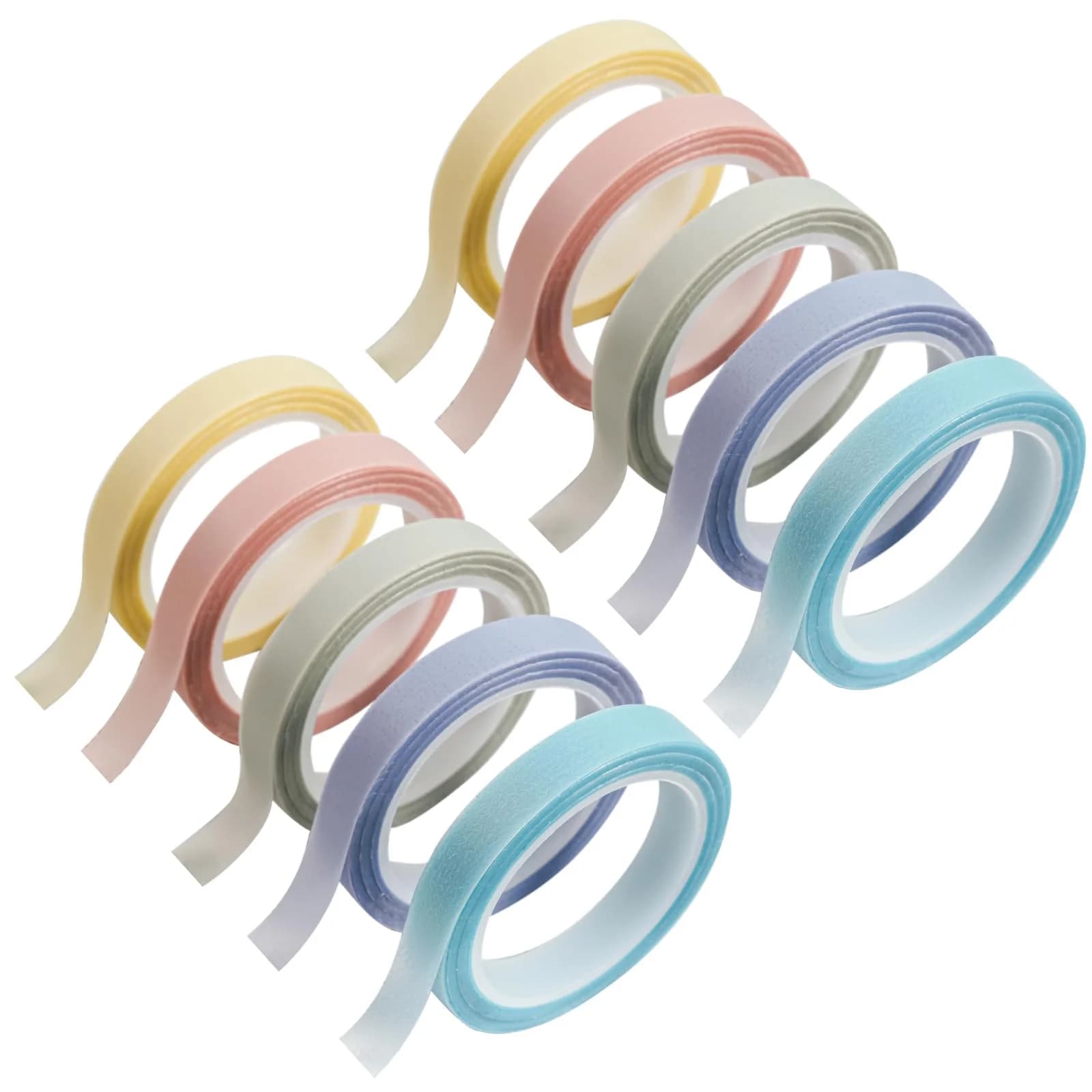 10 rotoli di nastro indice evidenziatore Morandi/fluorescente, nastro per marcatura di note riposizionabili, bandiere di pagine scrivibili per studenti insegnanti
