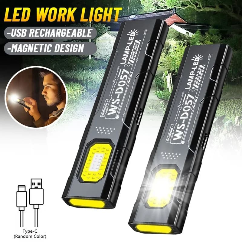Powerful mini flashing safety flashlight, signal light, strong light, mini portable outdoor torch, maintenance, emergency, EDC.
