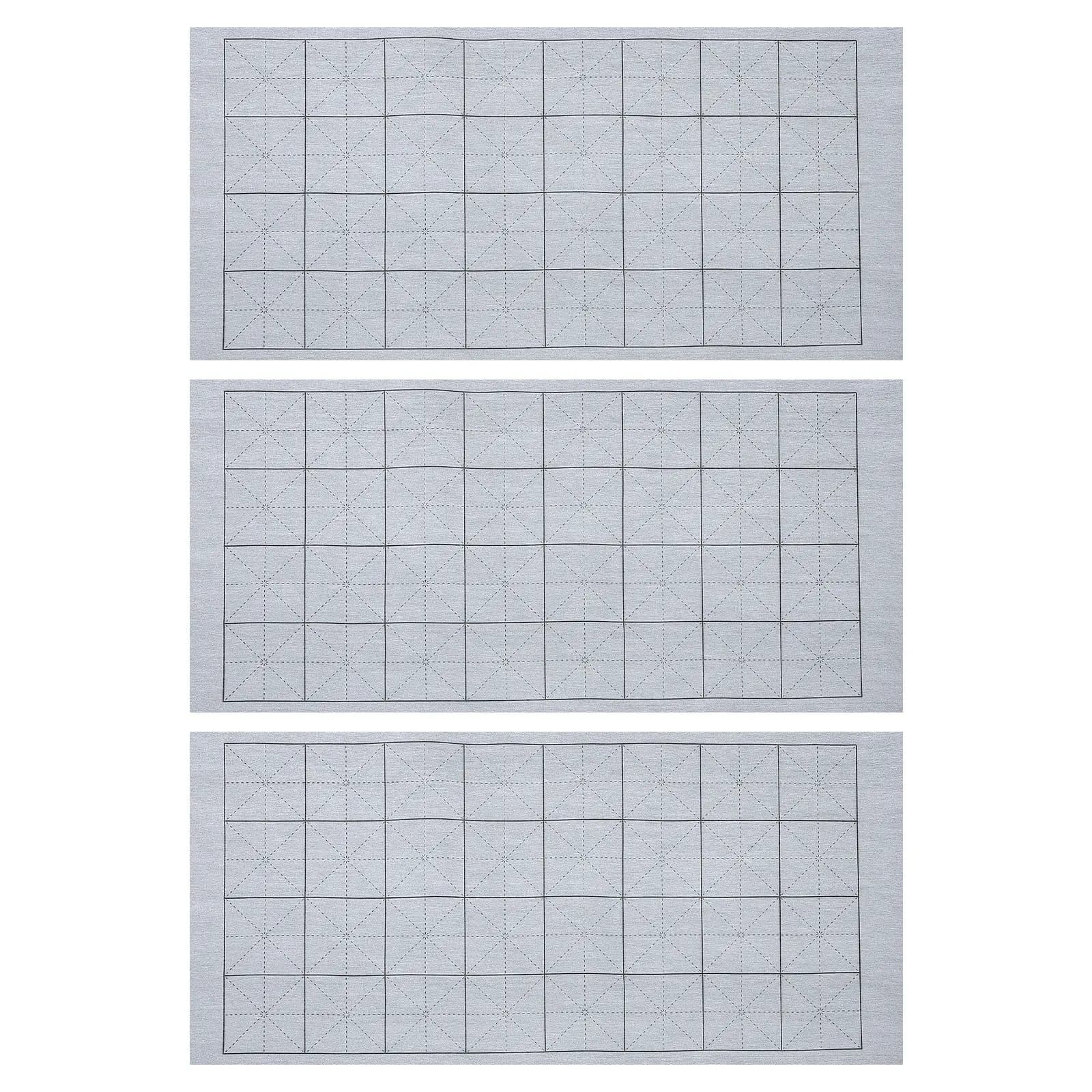 Set di 3 Tappetini Riutilizzabili per Pratica Calligrafica, per Scrittura con Pennello Cinese, Sensazione Realistica di Carta, Asciugatura Rapida ed Ecologici