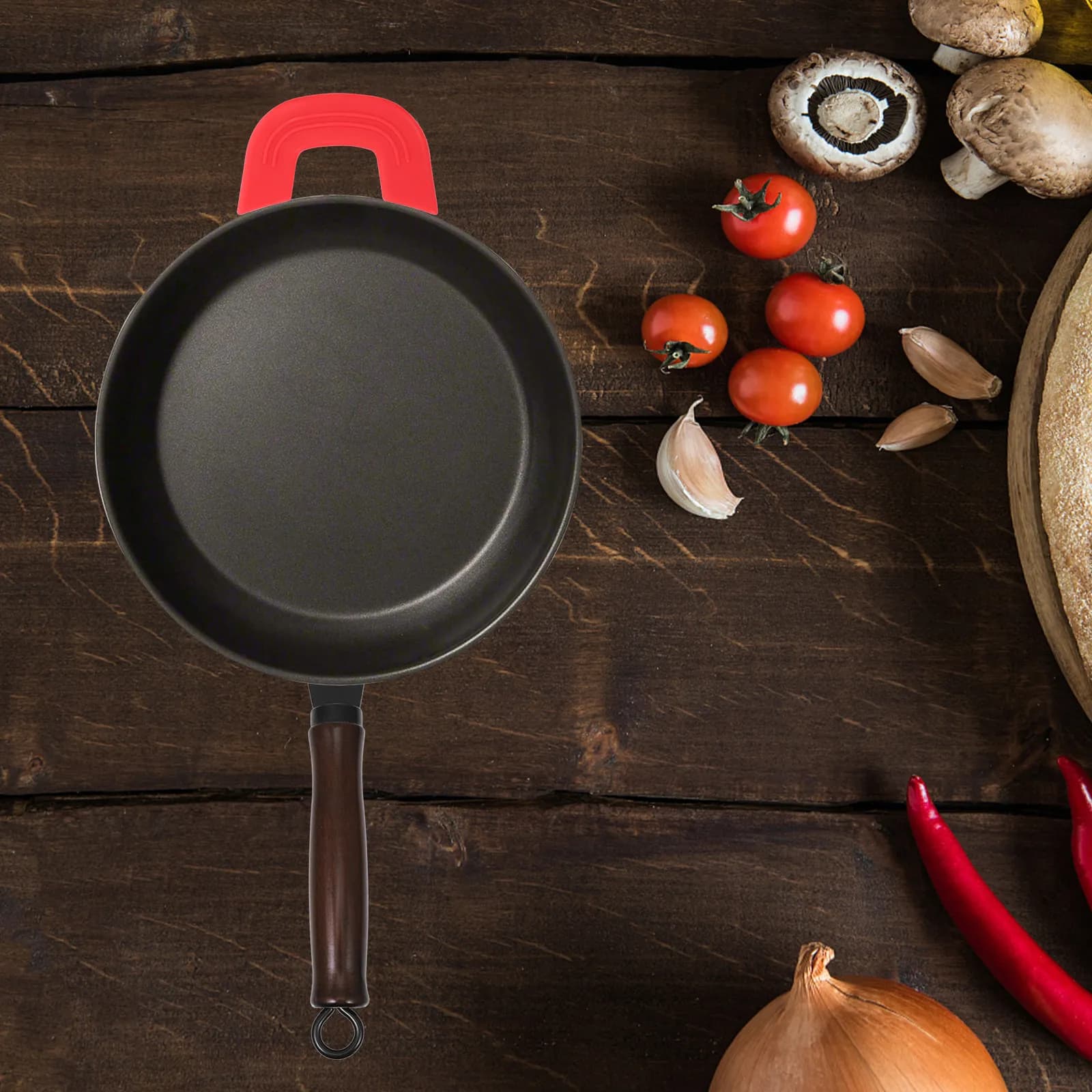 Set di 4 Protezioni per Manici di Pentole in Silicone Resistente al Calore, Coperture Antiscivolo per Padelle e Pentole da Cucina