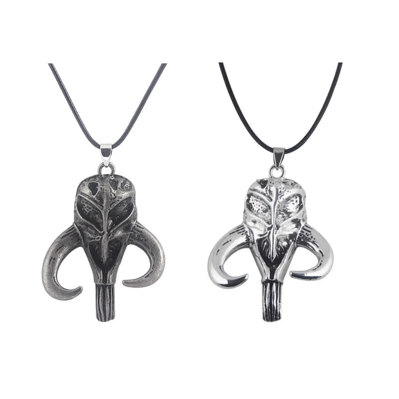 Collana con teschio mandaloriano Mysosaurus Collana con ciondolo vintage per accessori di gioielli da donna e uomo