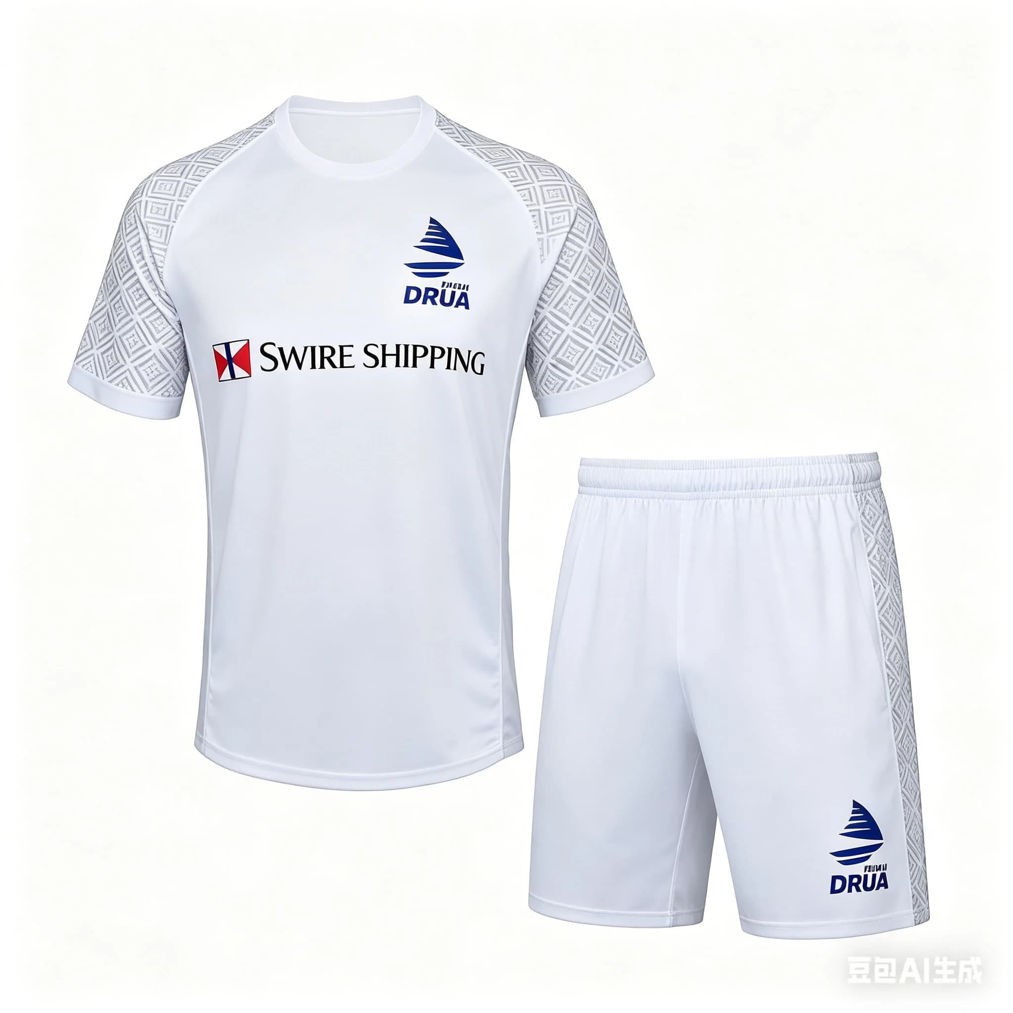 2026 Men's Fiji Drua Rugby Singles Jersey T-Shirt Set Adult Training Uniform Short-Sleeved Men's Quick Drying Sports T-Shirt Set
