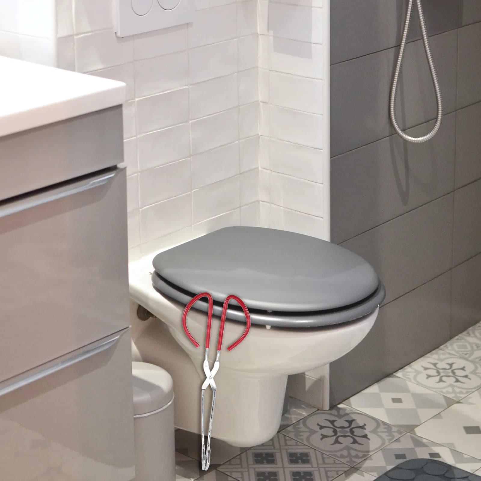 Clip per la pulizia dei glutei, pinza per carta igienica per auto-pulizia, ausilio per la pulizia del corpo sotto la doccia per persone in sovrappeso, in gravidanza o disabili, per il bagno.