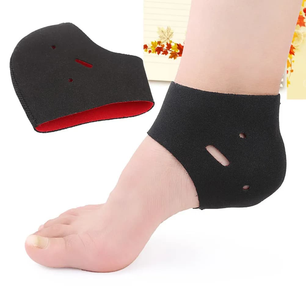 2 Pezzi Protezioni per Tallone per Fascite Plantare, Sollievo dal Dolore, Supporto per Tendini Metatarsali, Edema, Terapia di Compressione per Arco Plantare e Caviglia