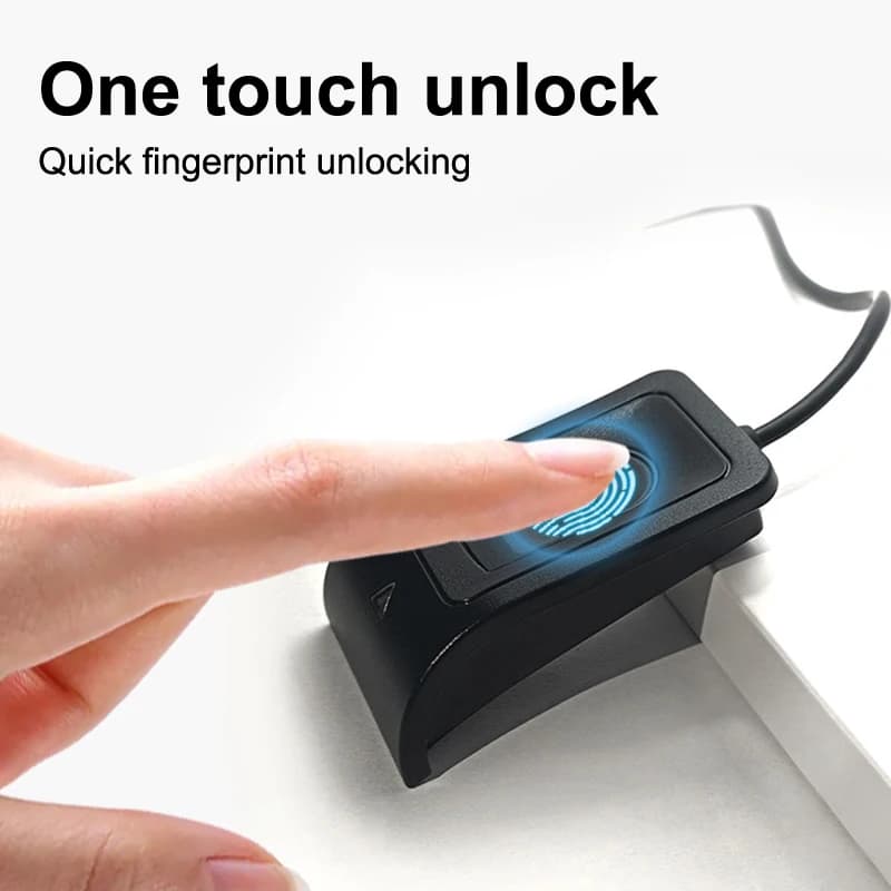 Lettore di Impronte Digitali USB per Windows 10 e 11, Accesso Biometrico Senza Password