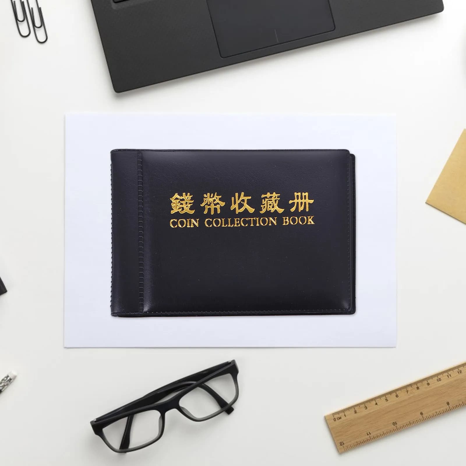 2Pcs Coins Collection Album Made of PVC Film Lightweight Coin Holder Book 10 Page Collection Book for Coin Collector