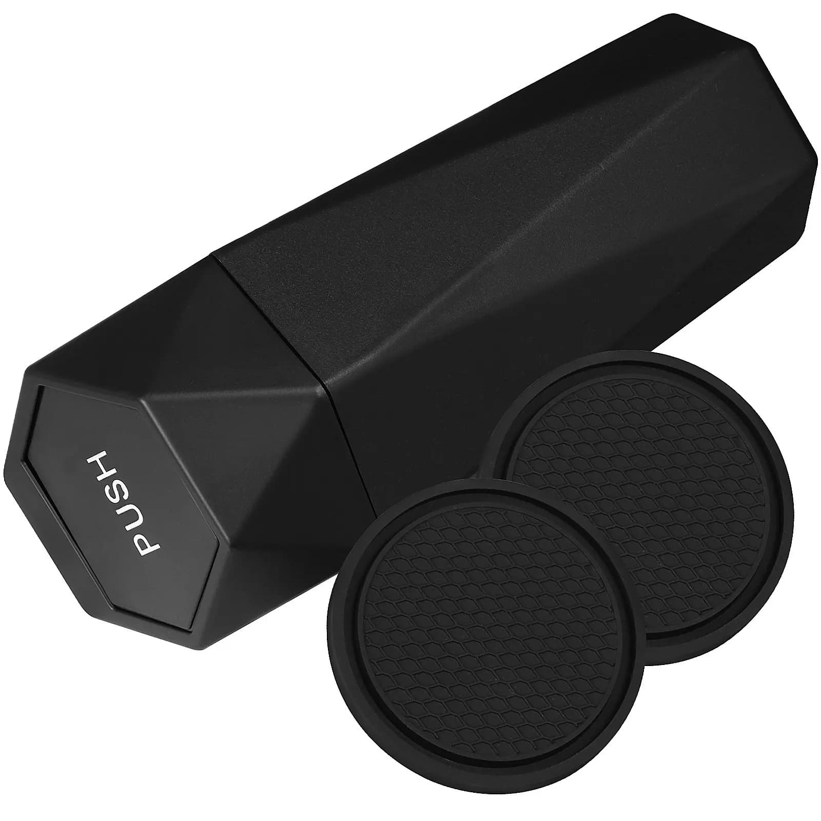 Set di Contenitori per Rifiuti Auto, Bidone Impermeabile con Coperchio a Pressione, Portabicchieri, Accessori per Veicoli, Organizzatore per Interni Auto