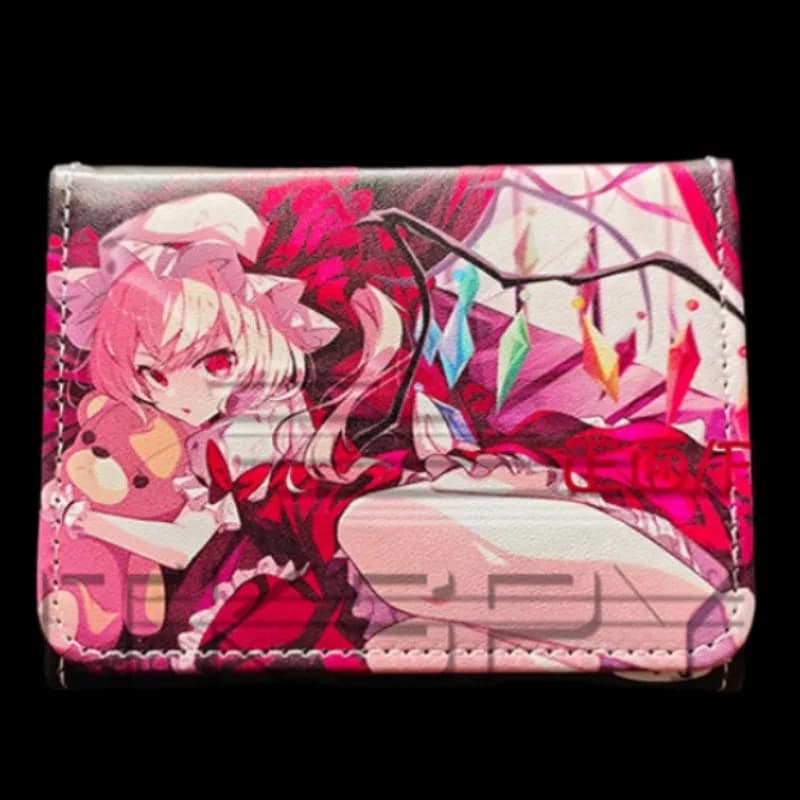 Touhou Project Furandoru Sukaretto Flandre Scarlet Diy Board Game Card Box PTCFG OPCG Leather Game Collection Card Storage Box