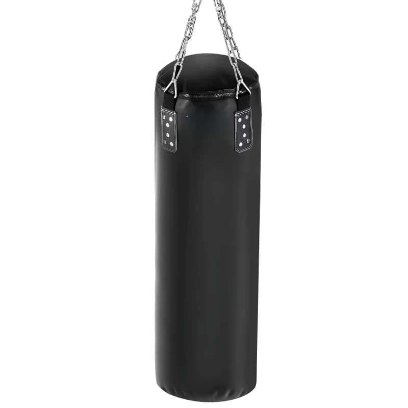 4Ft Heavy Duty Boxing Sandbag Set Adult Home Gym Training Hanging Chain Gloves MMA Muay Thai Kickboxing