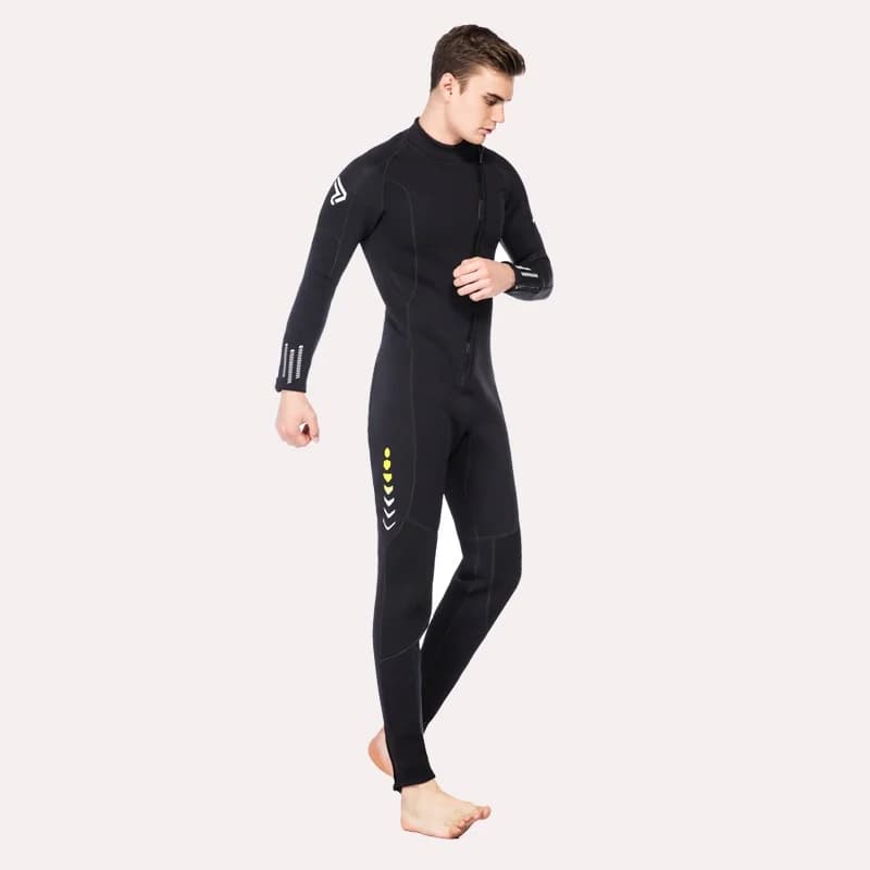 New Mute 3mm Hot Surf Mute Single Piece Men's Surf Mute Long Sleeves Cold-proof Snorkeling Winter Bath Pants
