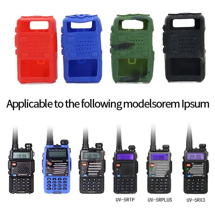 Paraurti in gomma siliconica BAOFENG UV-5R Custodia per radio bidirezionale F8 + UV 5R UV-5RE DM-5R Walkie Talkie uv5r Accessori