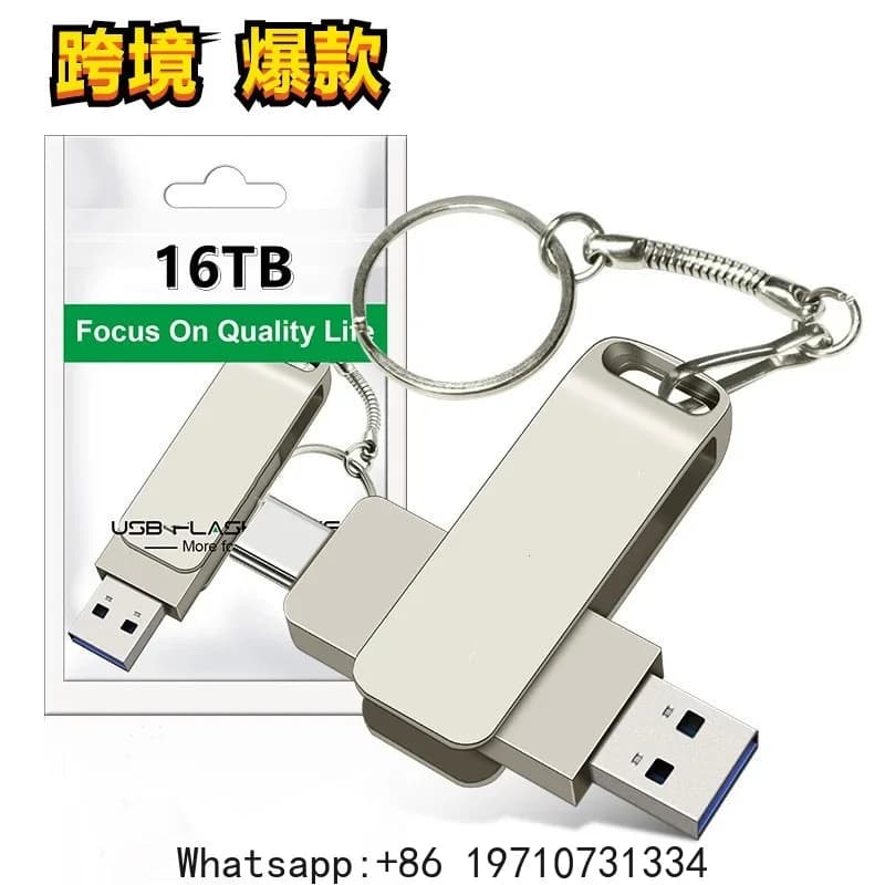 Popolare chiavetta USB con interfaccia USB Type-C e USB 3.0, 512GB/1TB/2TB, doppia funzione, chiavetta USB OTG.