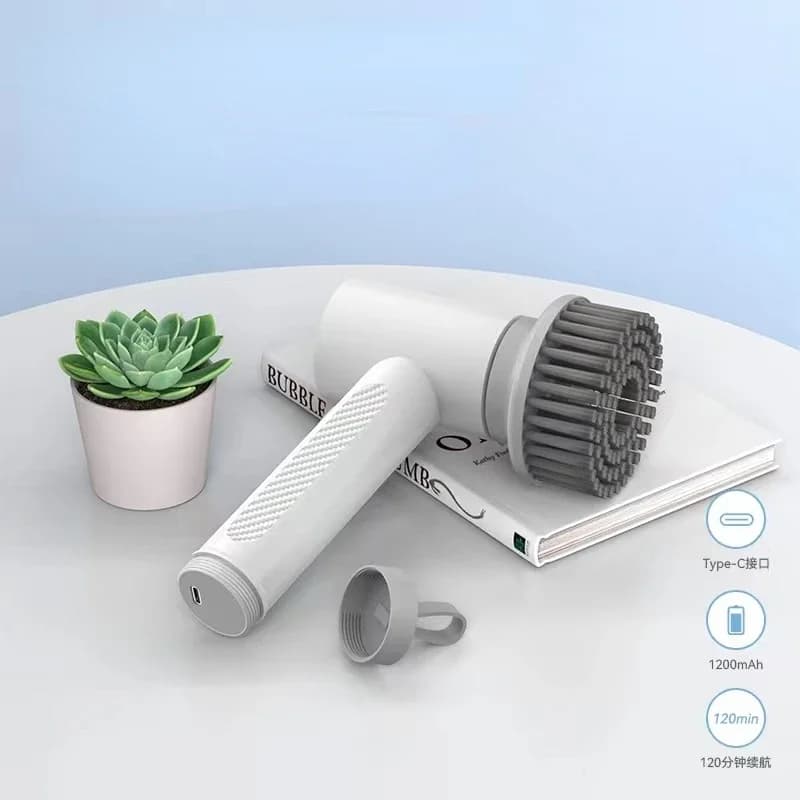Nuova spazzola per pulizia elettrica multifunzione, lavastoviglie portatile senza fili, cucina, bagno, detergente, spazzola per lavare le scarpe