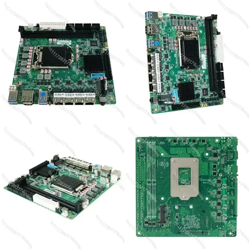 C236 NAS Motherboard LGA1151 DDR4 8 SATA3.0 4x I226-V 2.5GbE Dual M.2 NVMe PCIe3.0 x8 Storage Firewall Mainboard
