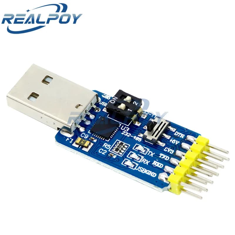 1PCS CP2102 USB a UART TTL RS232 USB TTL a RS485 Conversione reciproca 6 in 1 Converti modulo Adattatore seriale per Arduino