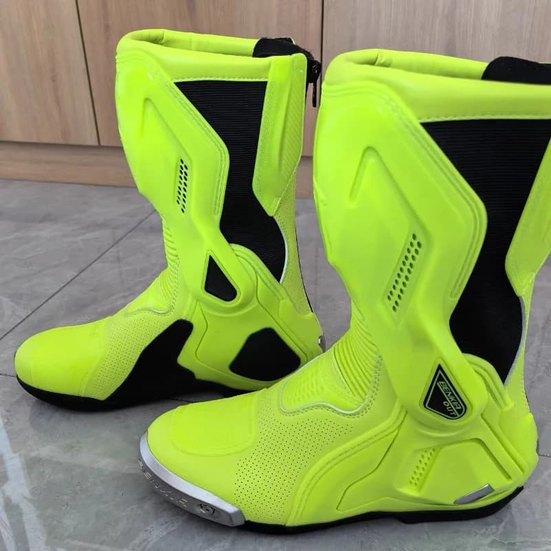 Bike boots BENKIA for Racing, New Style Summer, Perforated and Breathable, Motorcycle Racing Shoes