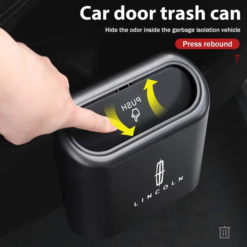 Porta auto Pattumiera Universale Auto Multifunzionale Bidone della Spazzatura Per Lincoln Navigator Continental Mondeo MKZ MKC Aviator Corsair