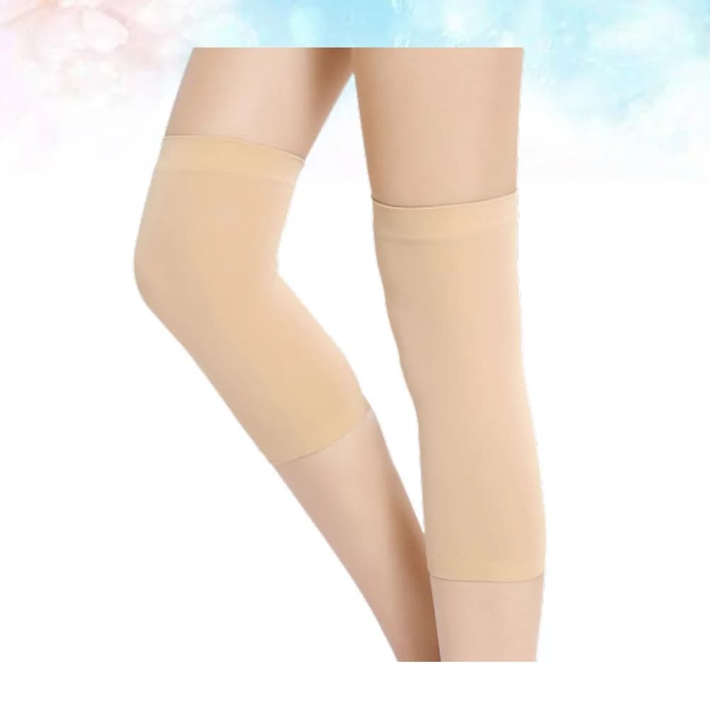 1 paio di supporti per ginocchia, leggeri, elastici, antiscivolo, traspiranti, protezioni per le gambe, ausilio per il recupero, protezione per le gambe