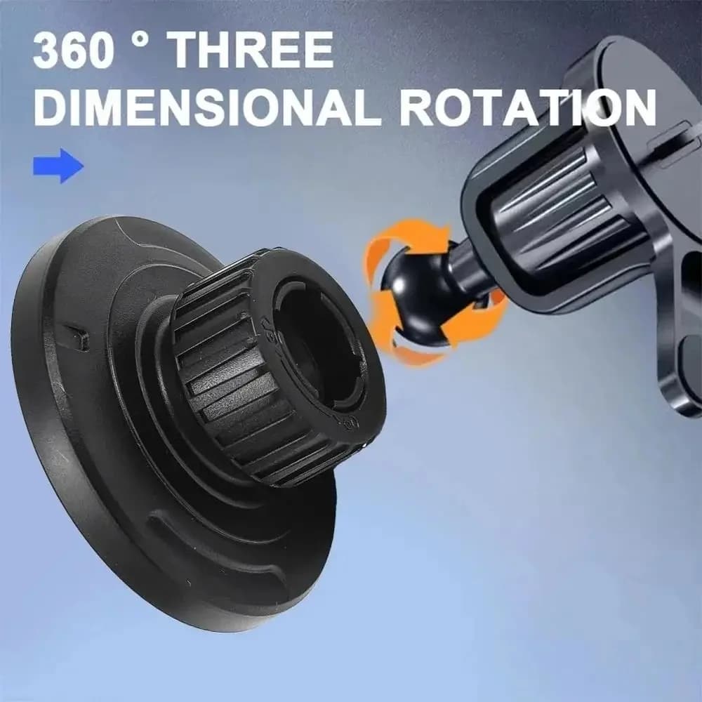 Magnetic Base Mobile Phone Holder 17mm Ball Head Adapter Universal Magnet Car Cellphone Stand Mount Accessories