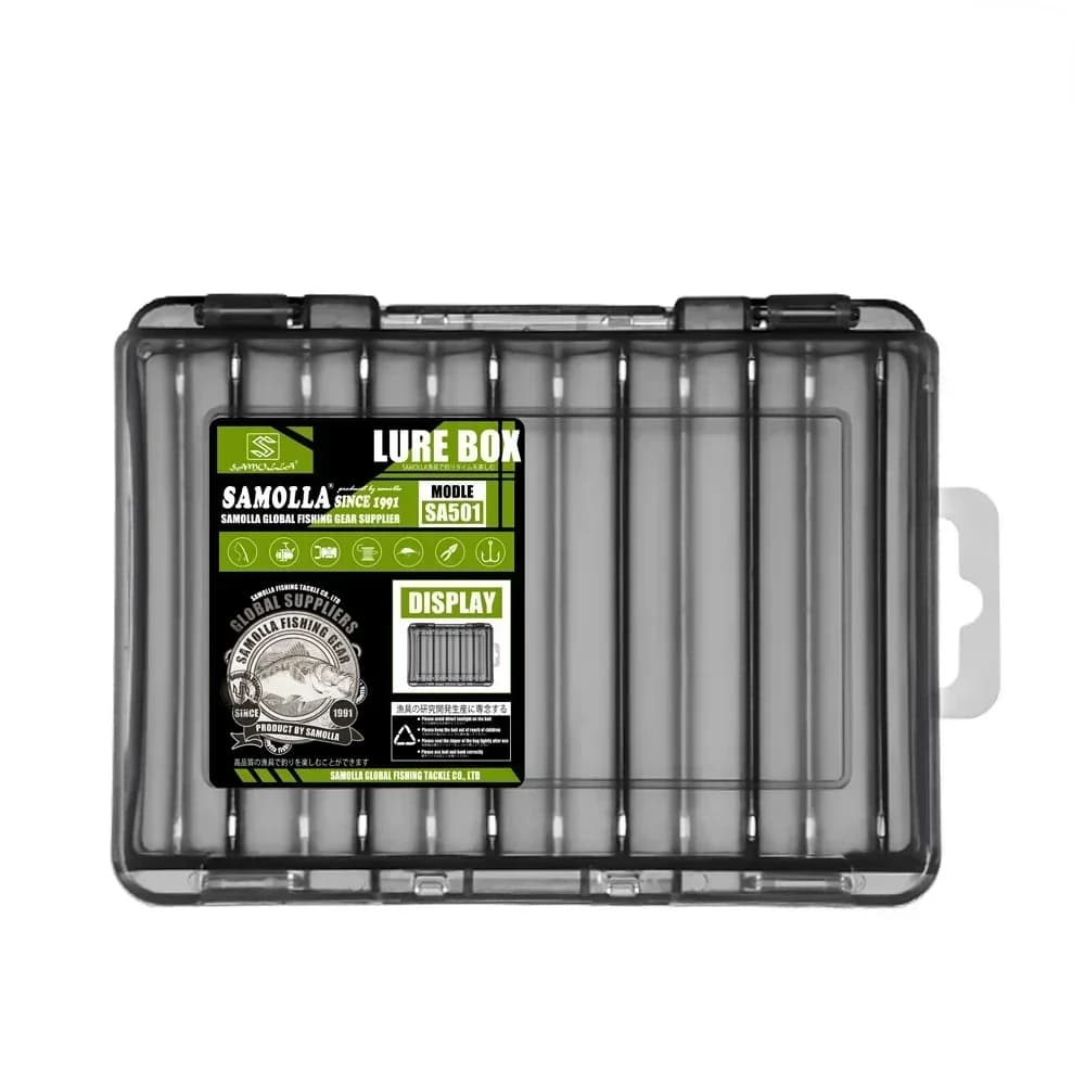Esca Loving Housing Fishing equipment box 14 compartments Fishing gear boxes Double-sided fishing accessories