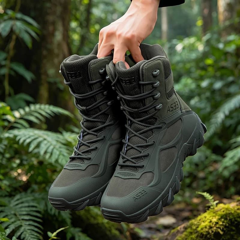 Stivali Tattici da Uomo, Casual, Ultraleggeri, per Allenamento, Sicurezza, Lavoro, Impermeabili, Outdoor, Stivali Militari, Rapid Response, Stivali da Caccia alla Caviglia